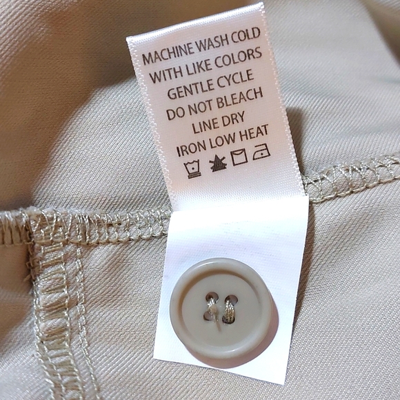 Max Studio London Women's High Waist Cropped Wide-Leg Trousers Moss Size L NWT - Picture 11 of 11